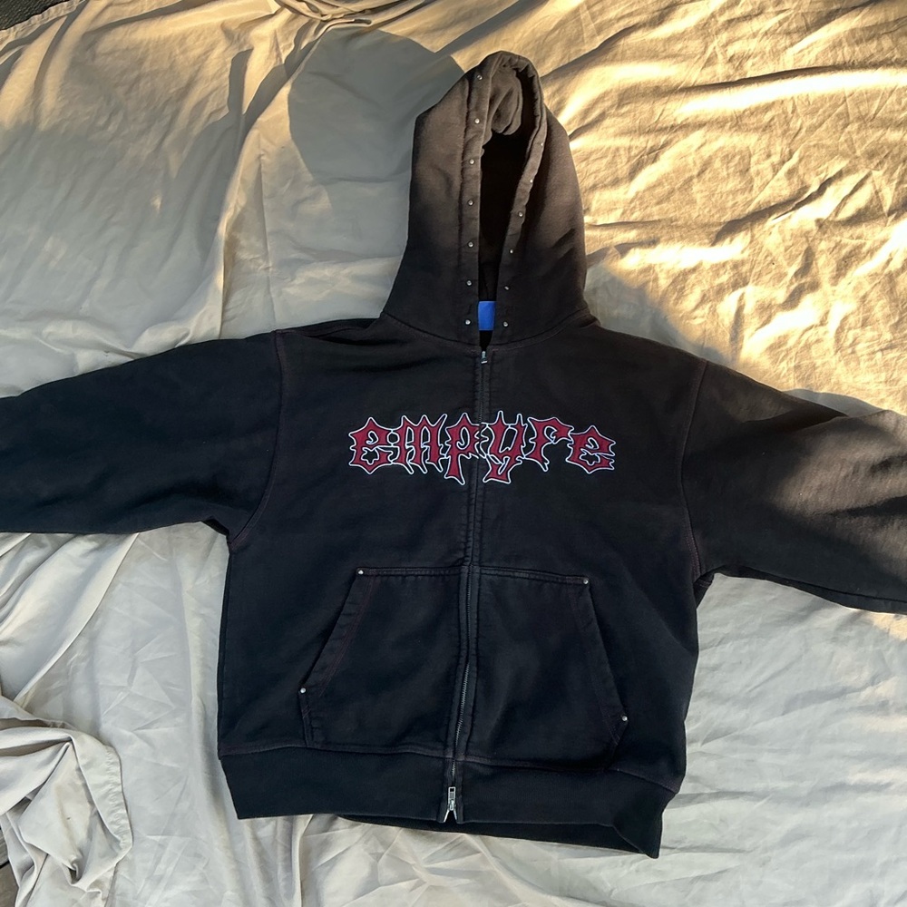 Black Zip-Up Hoodie